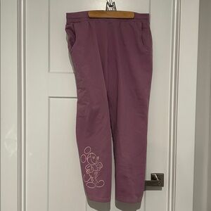 Disney‎ Mickey Mouse Genuine Mousewear Sweatpants For Adults – Plum Sz M